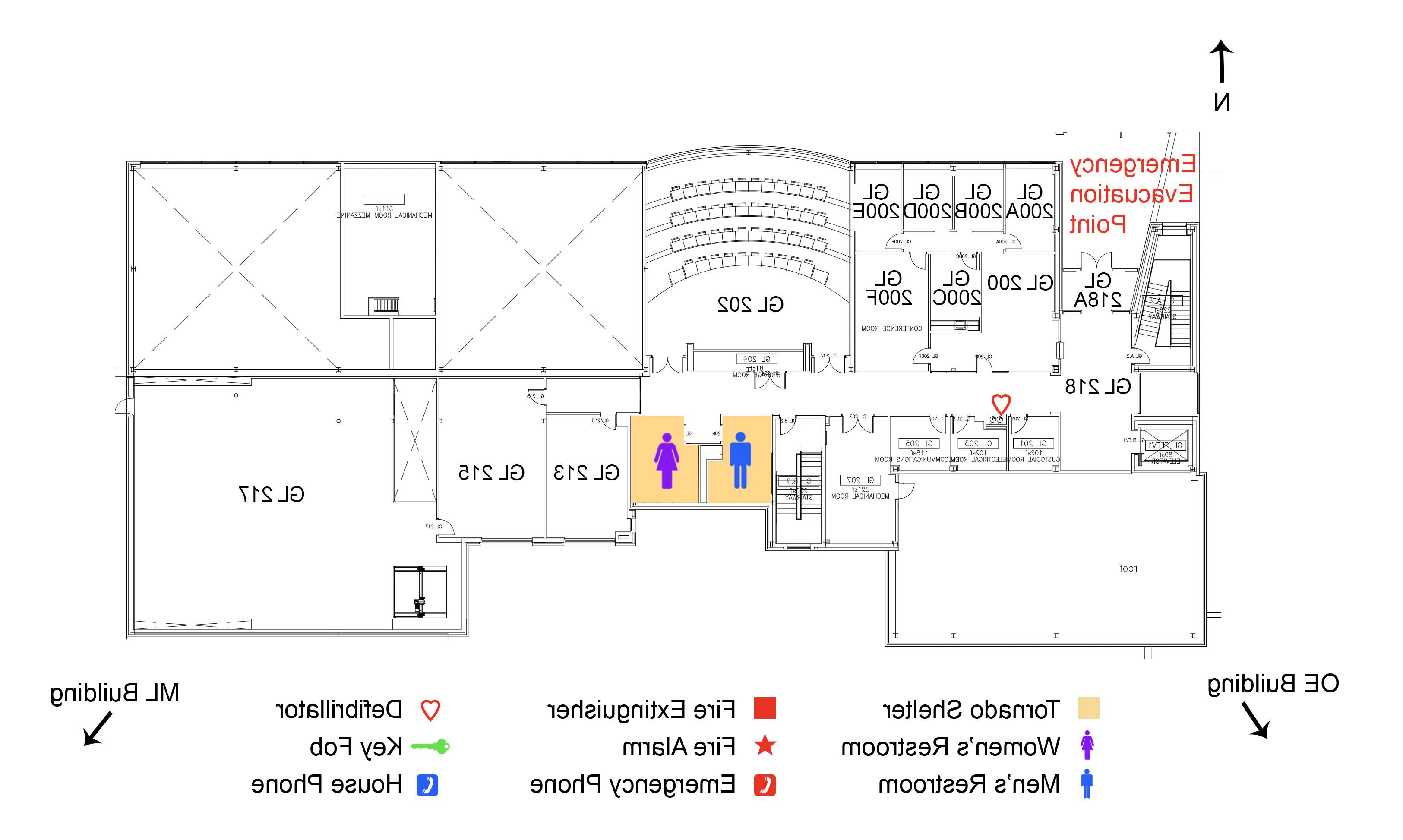 Great Lakes Regional Training Center second floor map