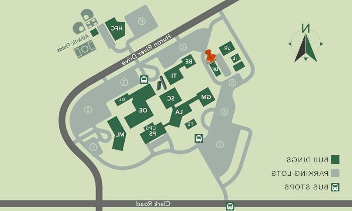 Plant Operations Building first floor map