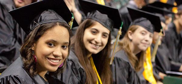 students at convocation ceremony