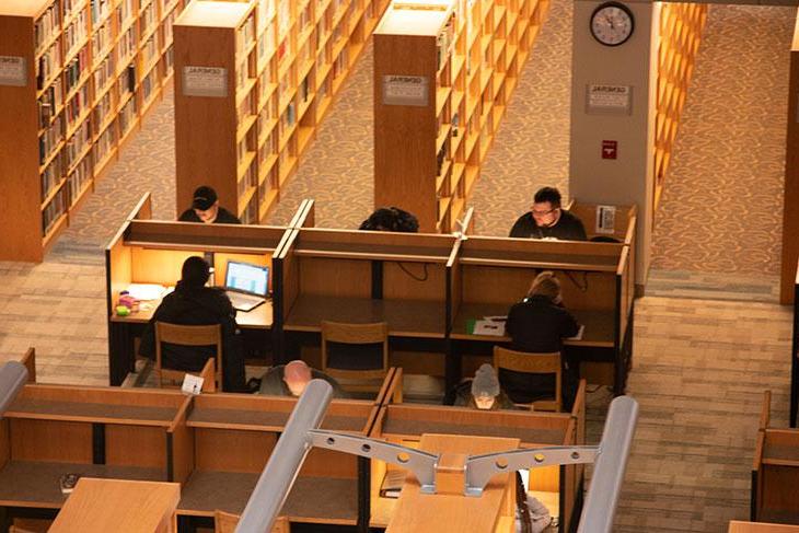 Library student spaces - study pods