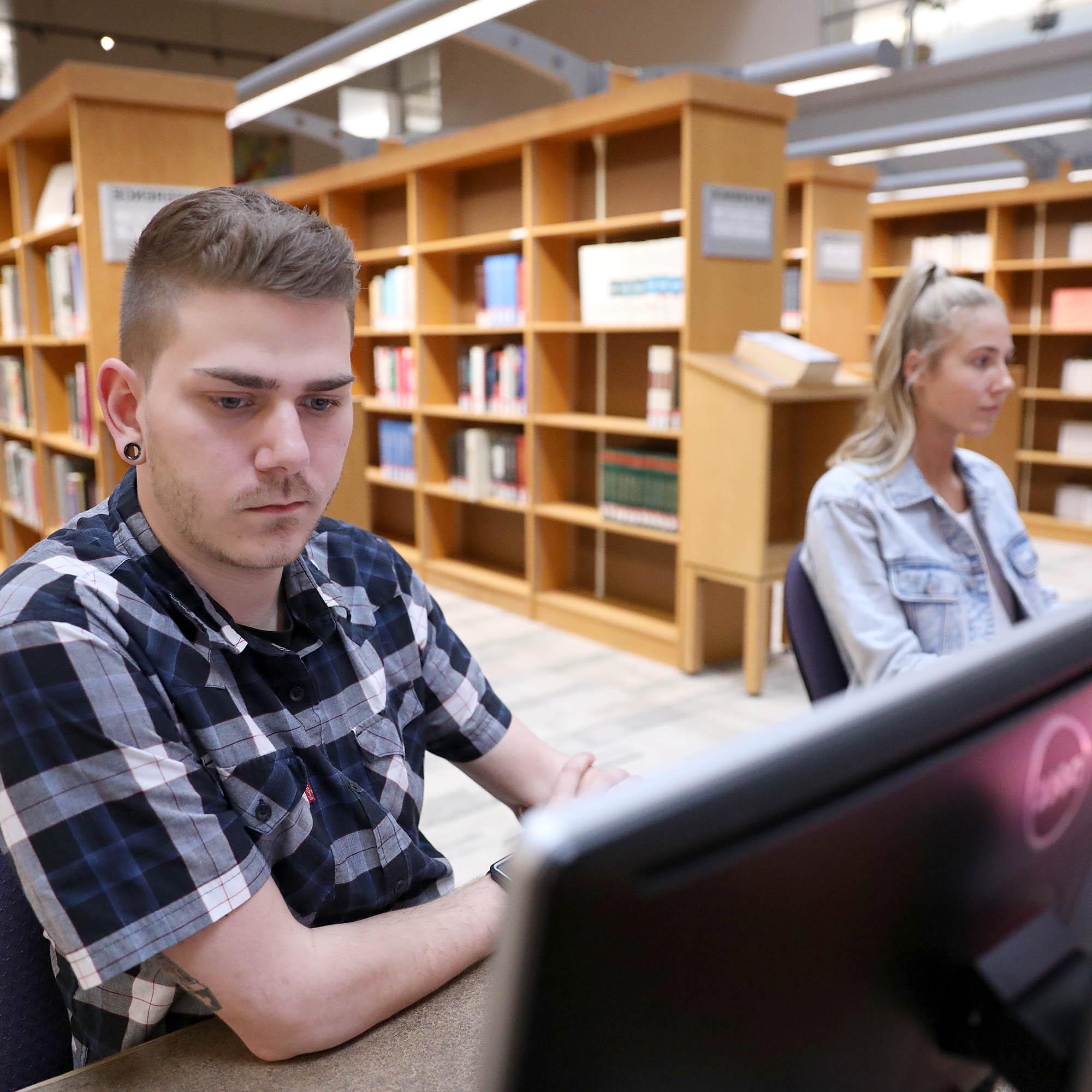 students studying